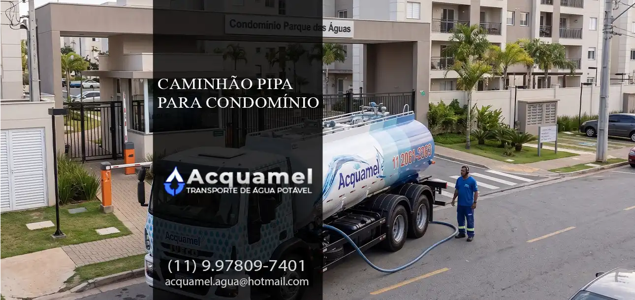 Caminhão pipa para condomínio