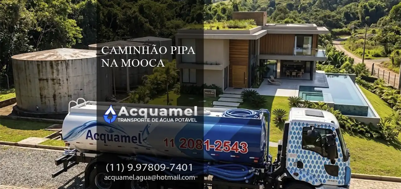 Caminhão pipa na Mooca