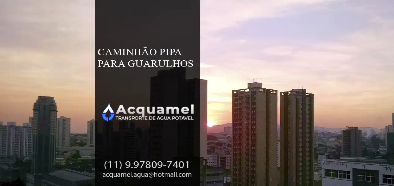 Caminhão pipa para Guarulhos
