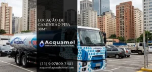 Locação de Caminhão Pipa 30 metros cúbicos